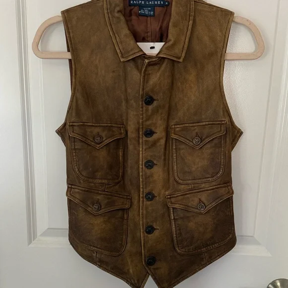Ralph Lauren Women’s Leather Vest - Picture 4 of 10
